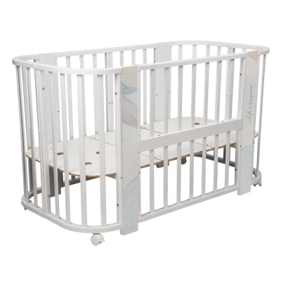 Кровать-трансформер с поперечным маятником Indigo Green Line 5 в 1 волна 01 Кровать-трансформер с поперечным маятником Indigo Green Line 5 в 1 волна 01